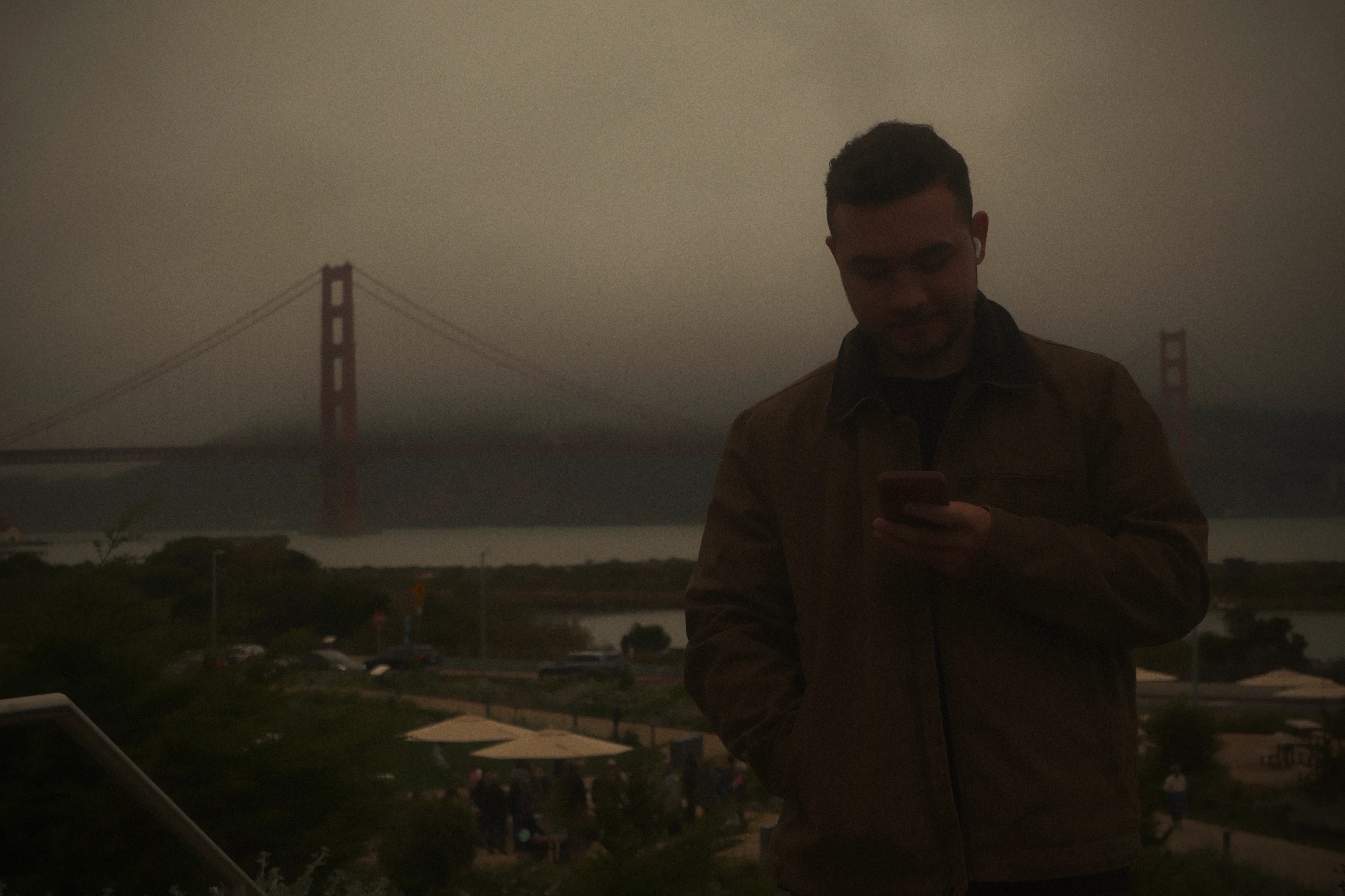 Rafael standing in front of the Golden Gate Bridge in San Francisco